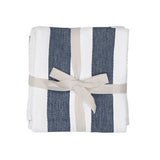 Kitchen Linens Striped Basketweave Tea Towels, set of 2