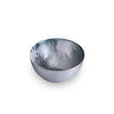 New Orleans Glass light teal silver foil small bowl
