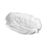 Vida Lettuce Medium Leaf Platter White