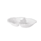 Vida Alegria Double Dip Plate White