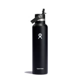 Hydro Flask 24 oz Standard Mouth Bottle with Flex Straw Cap - Black