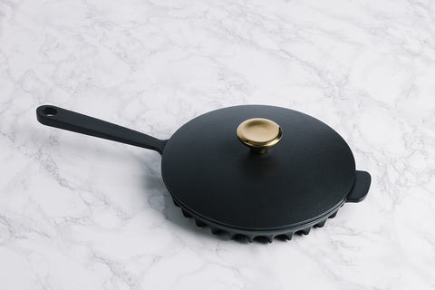 Black Skillet with Lid by FireUp