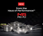 5-Piece 5 Ply Stainless Steel Cookware Set - Premium Pots & Pans