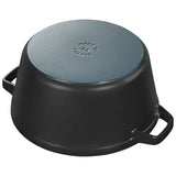 STAUB CAST IRON - SETS 4-PC STACKABLE SET, BLACK MATTE, CAST IRON