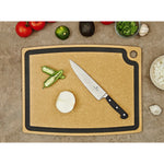 Gourmet Series 19.5" x 15" Natural / Slate Cutting Board