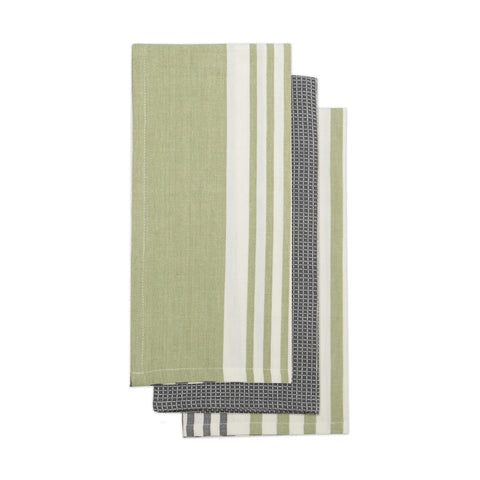 Urban Stripe Kitchen Tea Towel, set of 3