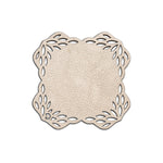 Floral Square Double-Sided Coasters Set of 4