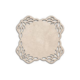 Floral Square Double-Sided Coasters Set of 4