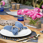 Blue Leaf Double-Sided Placemats