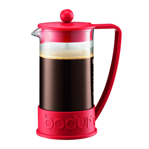 Brazil French Press Coffee Maker, 8 cup, Red