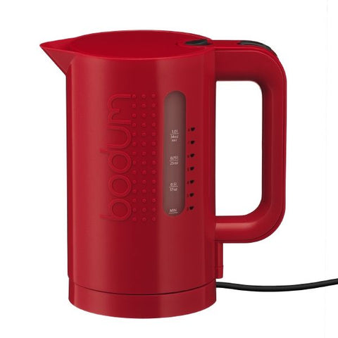 Bistro Electric Water Kettle, 1L, 34 oz, RED
