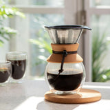 Pour Over Coffee Maker 8 cup, double wall