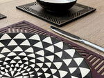 Piazza Eggplant Double-Sided Placemat
