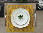 Piazza Mustard Double-Sided Placemat