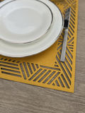 Piazza Mustard Double-Sided Placemat