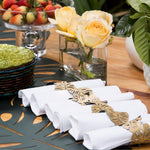 Foglia Double-Sided Napkin Ring Set of 4