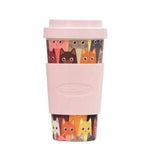 Bamboo Fiber Coffee & Tea Cup Animal Collection SET of 4