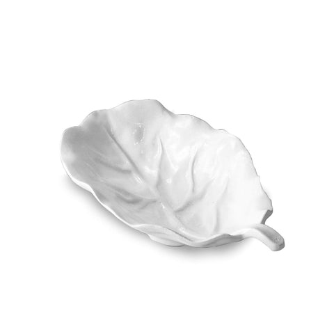 Vida Lettuce Small Leaf Platter White