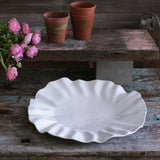 Vida Bloom Round Large Platter White