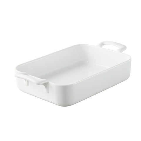 White Rectangular Bakeware Belle Cuisine 11.75 x 8.5 x 2.5