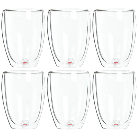 Pavina 6 pcs Glass, Double Wall, 12 oz