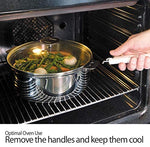 Mutine Removable Handle 6 piece Set Cookware White Handles
