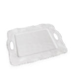 Vida Alegria Rectangle tray with handles White