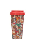 Bamboo Fiber Coffee & Tea Cup Animal Collection DOG (Red)