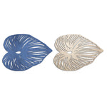 Blue Leaf Double-Sided Placemats