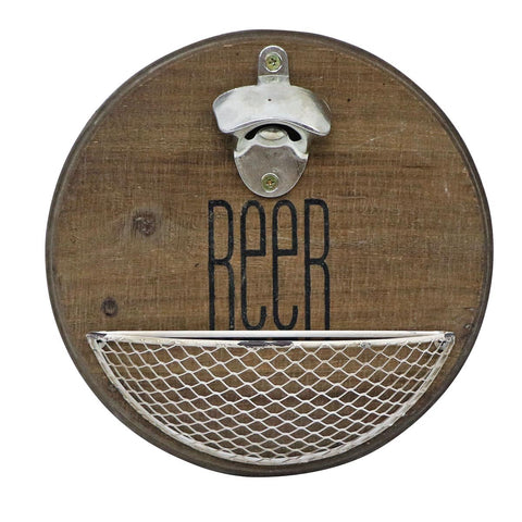 Beer Bottle Cap Catcher Wall Mount