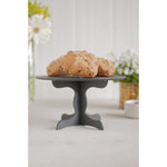 Round Collapsible Pastry and Dessert Stand, 9.25" x 5.25", Slate