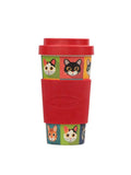 Bamboo Fiber Coffee & Tea Cup Animal Collection CAT (Red)