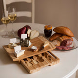 Concavo Bamboo Board and Cheese Tools Set