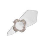 Floral Double-Sided Napkin Ring Set of 4