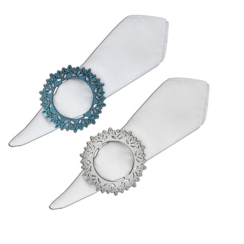 Winterland Double-Sided Napkin Ring Set of 4