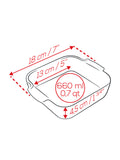 Appolia Ceramic Square Baking Dish 18cm 7''