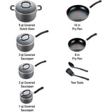 12 Piece Ultimate Hard Anodized Nonstick Cookware Set