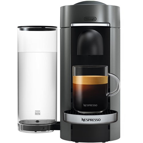Nespresso Vertuo Plus Deluxe Coffee & Espresso Single Serve Machine - Titanium