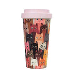 Bamboo Fiber Coffee & Tea Cup Animal Collection SET of 4