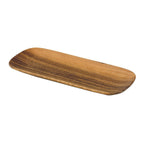 Acacia Wood Oval Serving Tray, 12" x 5" x .75"