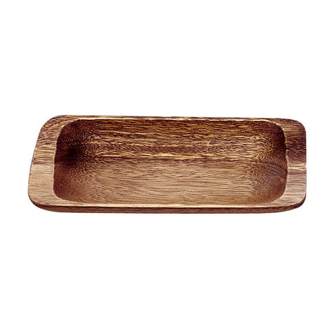 Acacia Wood Appetizer Serving Tray, 9" x 4" x 1"