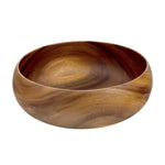 Acacia Wood Round Calabash Bowl