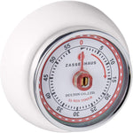 Retro Kitchen Timer with magnet 2.75" x 1.25"