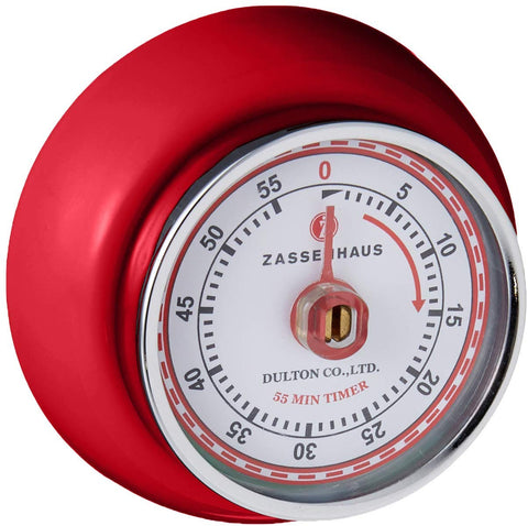 Retro Kitchen Timer with magnet 2.75" x 1.25"