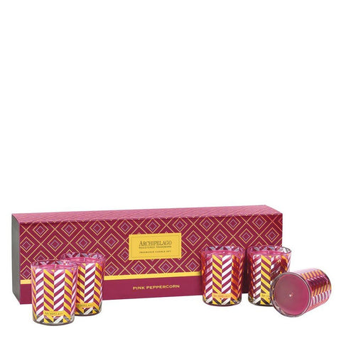 Pink Peppercorn Votive Gift Set