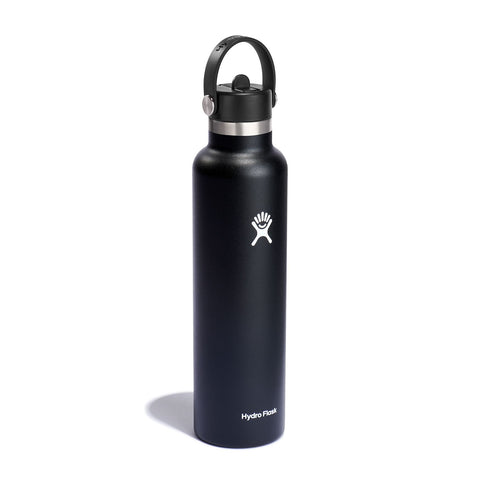 Hydro Flask 24 oz Standard Mouth Bottle with Flex Straw Cap - Black