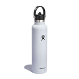Hydro Flask 24 oz Standard Mouth Bottle with Flex Straw Cap - White