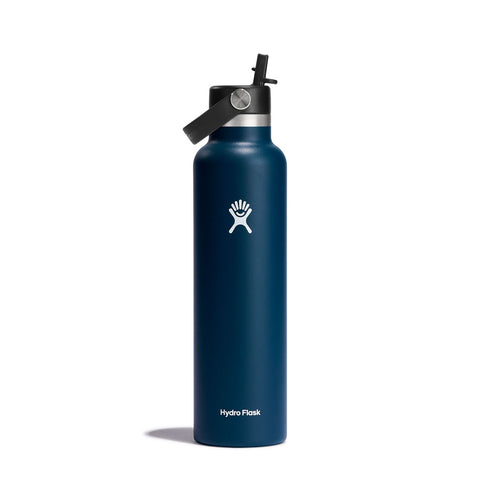 Hydro Flask 24 oz Standard Mouth Bottle with Flex Straw Cap - Indigo