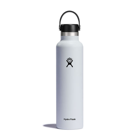 Hydro Flask 24 oz Standard Mouth Bottle with Flex Cap - White