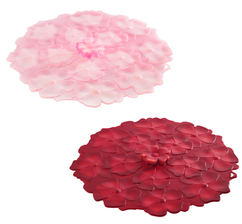 Airtight Silicone Geranium 4" Drink Cover set of 2 (1 light 1 dark)